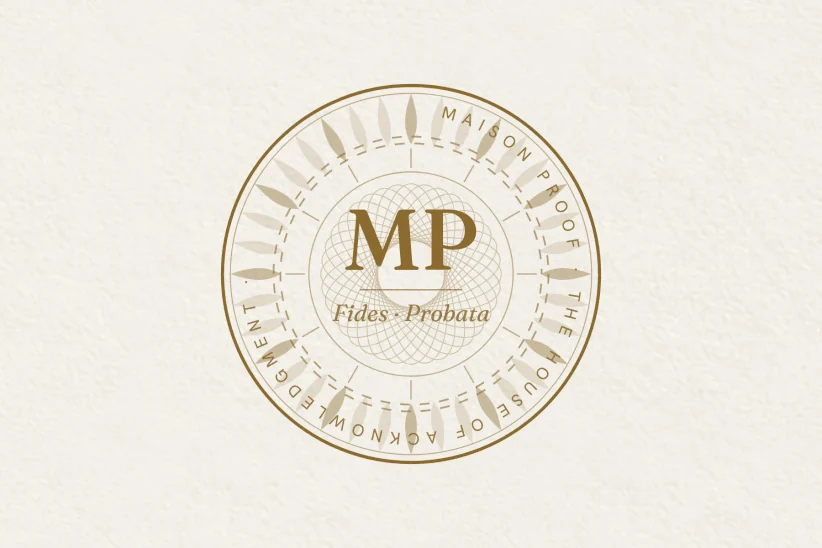 The seal of the House, as it is printed on the certificate.